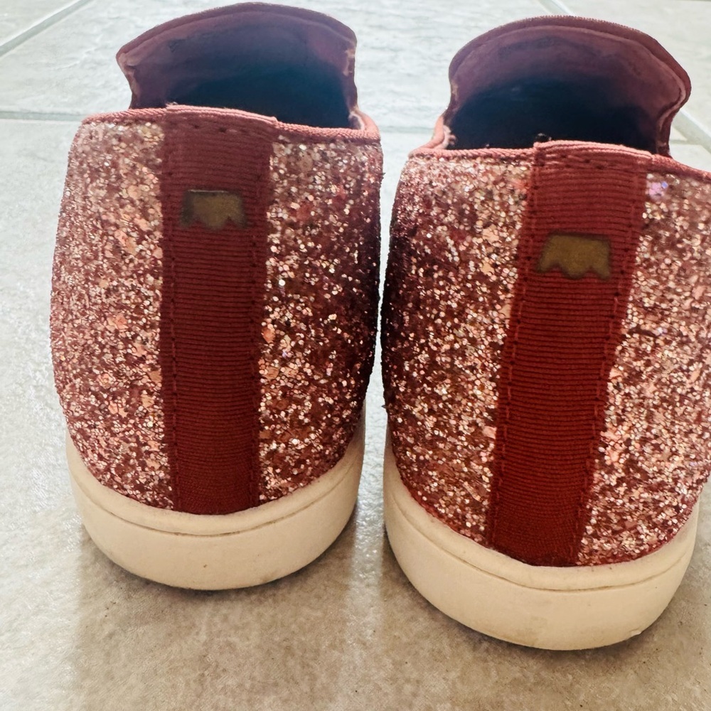 Birdies Ombre Glitter Slip-On Flats | Rose Gold/Silver | Size 8.5 - Picture 4 of 6